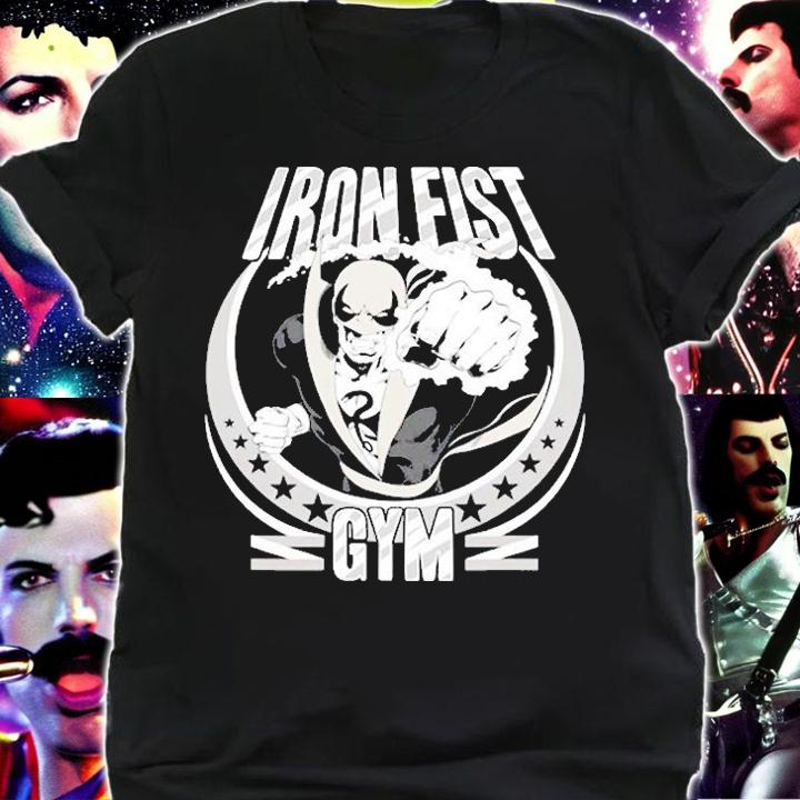 Marvel Iron Fist Gym Black And White Graphic T-Shirt shirt