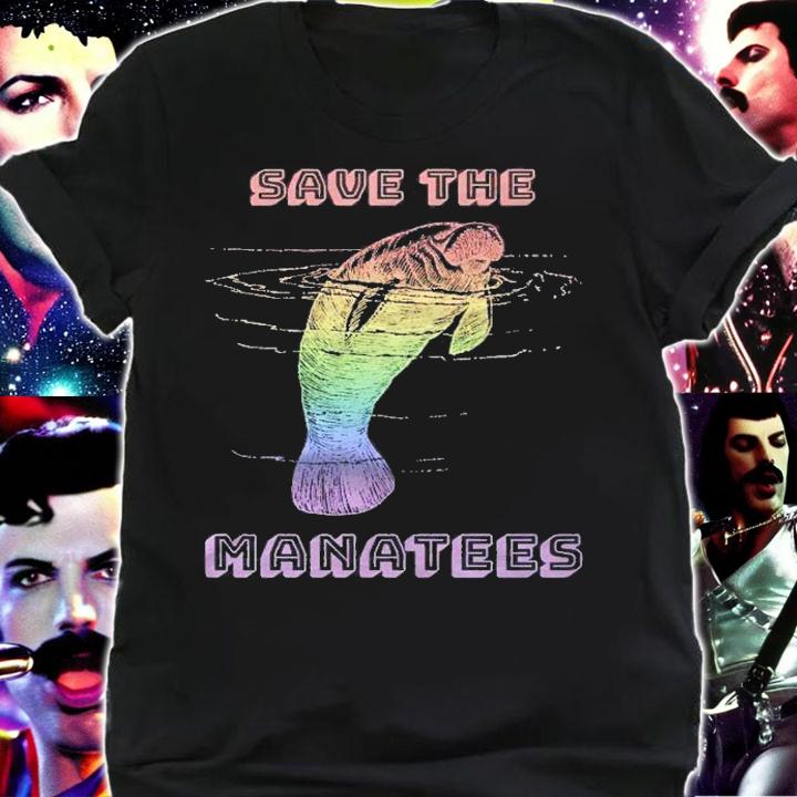 Rainbow Manatee Save The Sea Cow Species Endangered Shirt