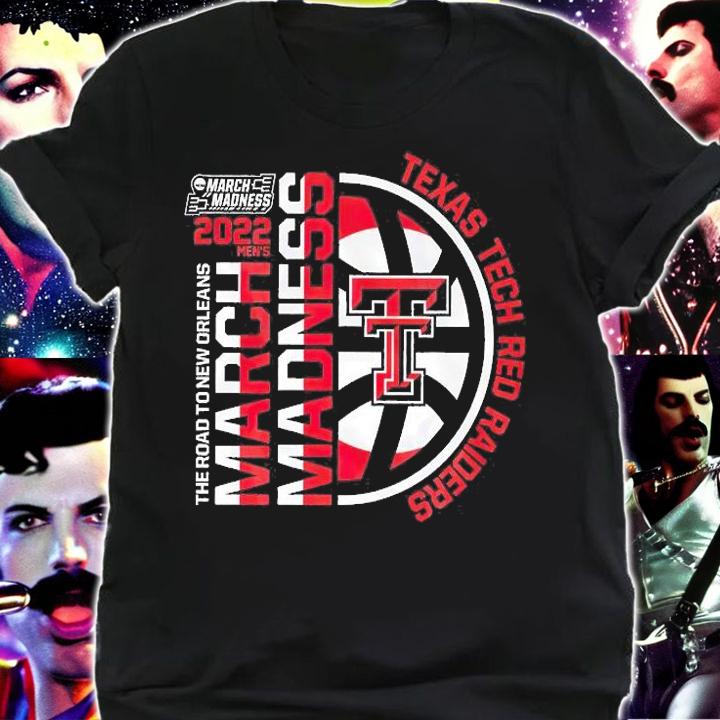 Texas Tech Red Raiders 2022 Mens NCAA The Road To New Orleans March Madness T-Shirt shirt