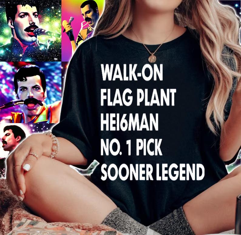 Walk- On Flag Plant Hei6man No 1 Pick T-Shirt woman shirt
