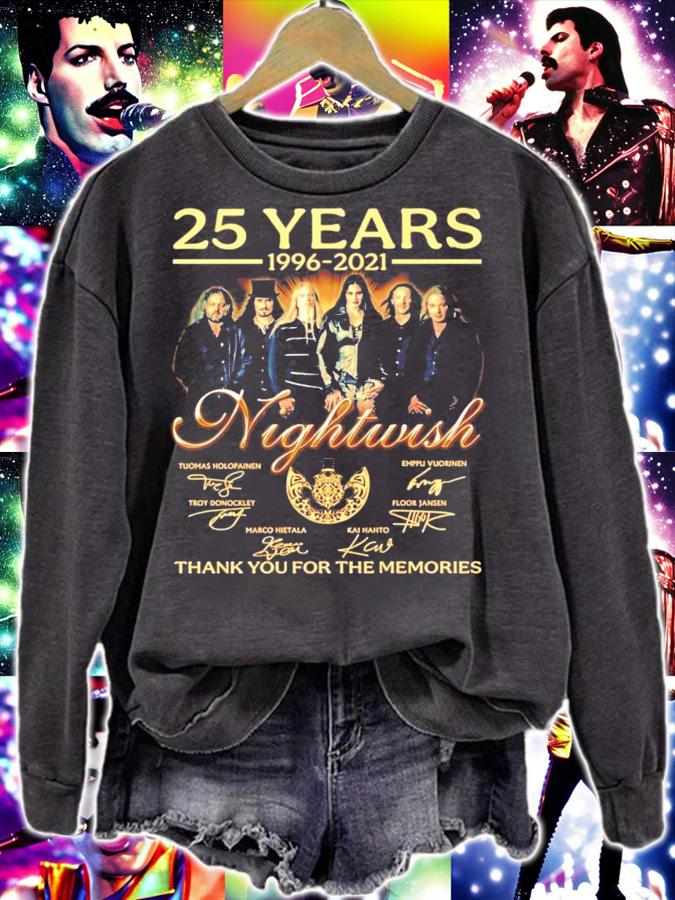 25 years 1996-2021 Nightwish signatures t-shirt