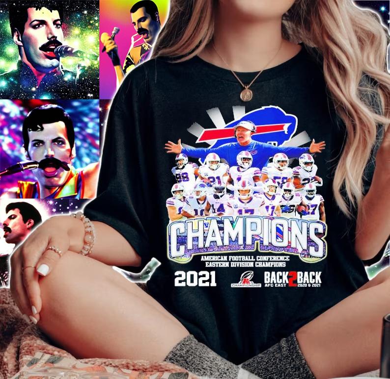 Champions American Football Conference Eastern Division 2021 Back 2 Back AFC East shirt woman shirt