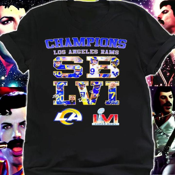 Champions Los Angeles Rams SB LVI Signatures Shirt shirt