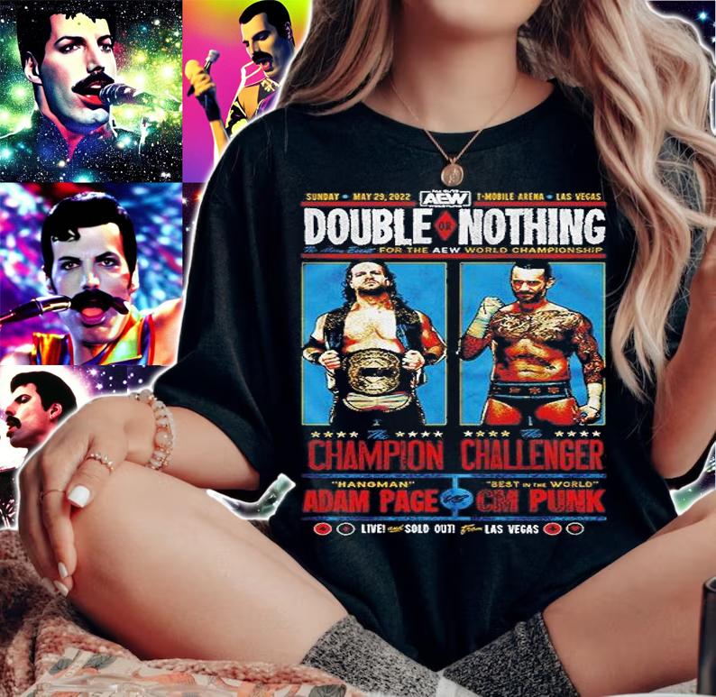 Double Or Nothing Matchup Hangman Adam Page Vs CM Punk T-Shirt woman shirt