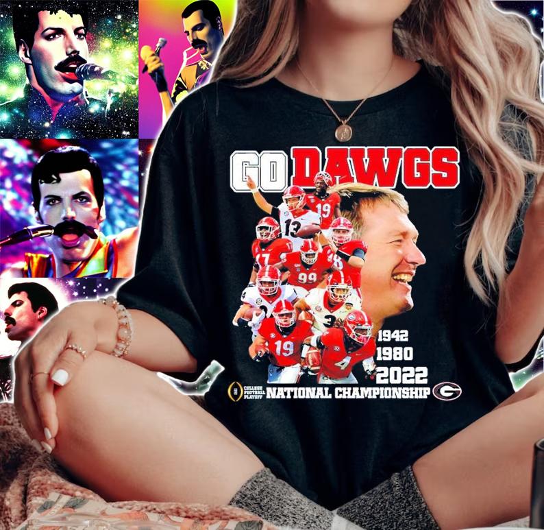 Georgia Bulldogs Go Dawgs 1942 1980 2022 National Championship shirt woman shirt
