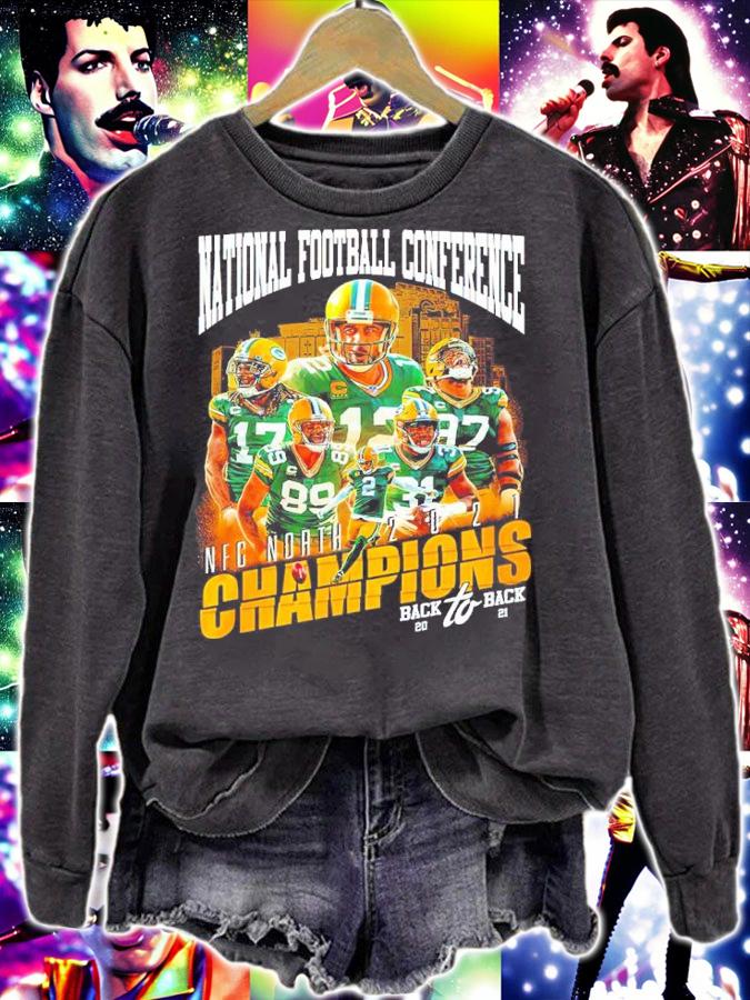 Green Bay Packers National Football Conference NFC North 2021 Champions Back To Back Shirt sweatshirt