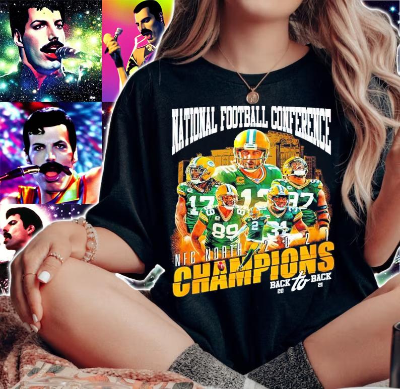 Green Bay Packers National Football Conference NFC North 2021 Champions Back To Back Shirt woman shirt