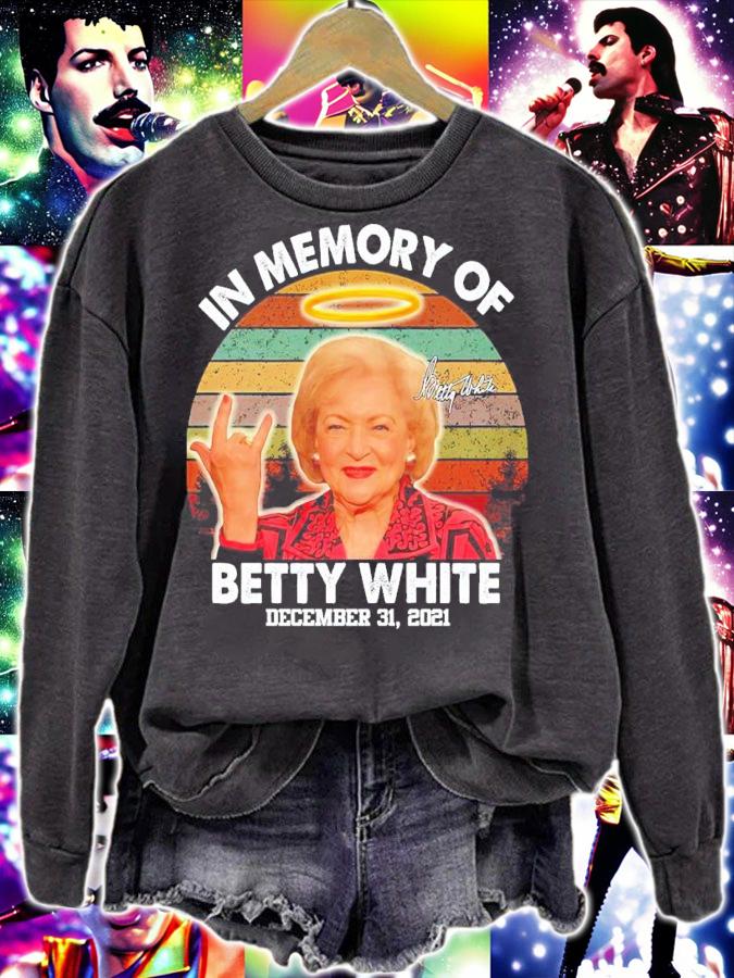 In Memory Of Betty White December 31 2021 Signatures Vintage Shirt