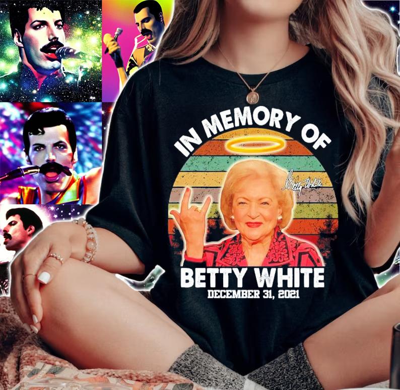 In Memory Of Betty White December 31 2021 Signatures Vintage Shirt