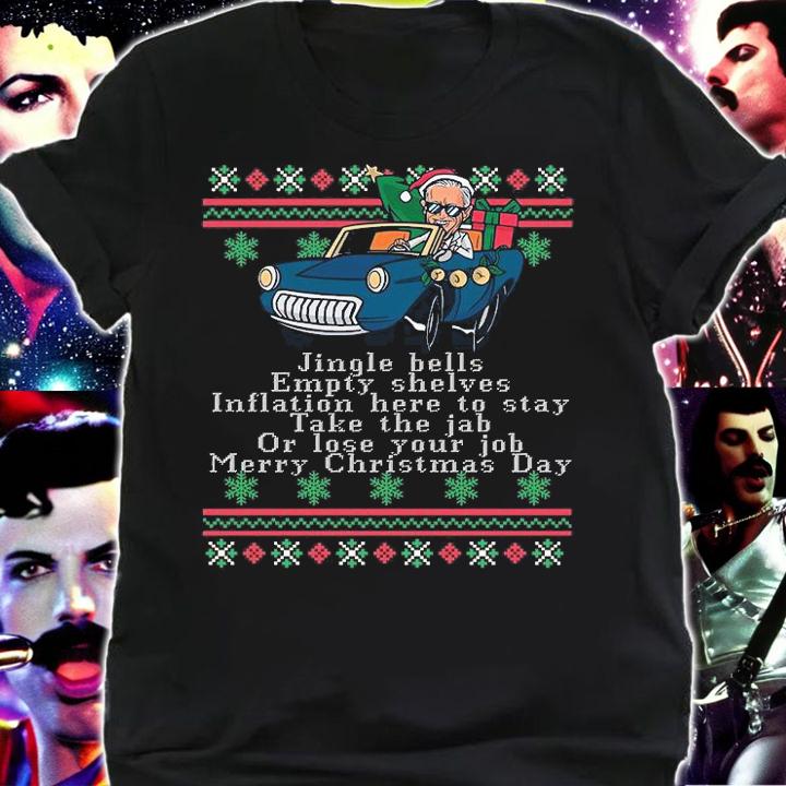 Jingle Joe Biden Funny Santa Trump Ugly Christmas T-Shirt shirt