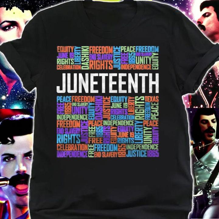Juneteenth Words Black History Afro American African Freedom Shirt shirt