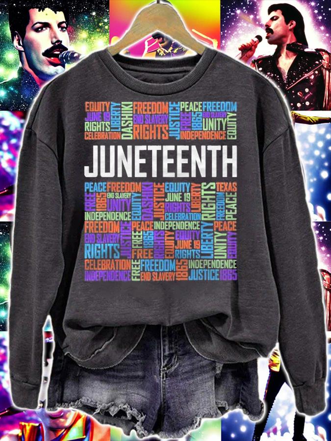Juneteenth Words Black History Afro American African Freedom Shirt sweatshirt