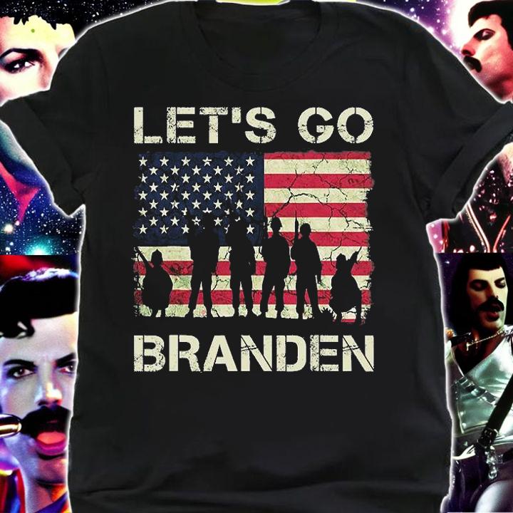 Let's Go Braden Veteran, Brandon Trendy U.S Military USA Flag Retro T-Shirt