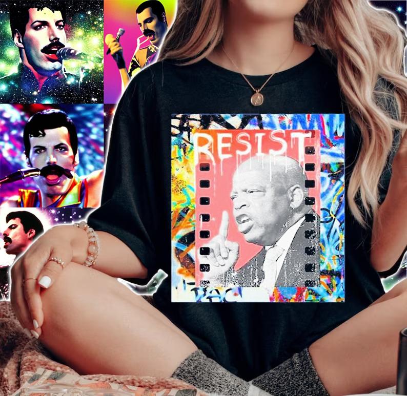Liberal World Gear Company Resist John Lewis T-Shirt