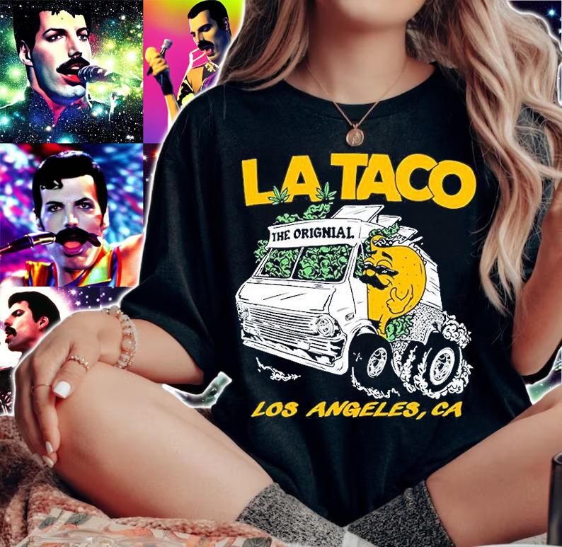 Los Angeles CA La Taco 420 T-Shirt woman shirt