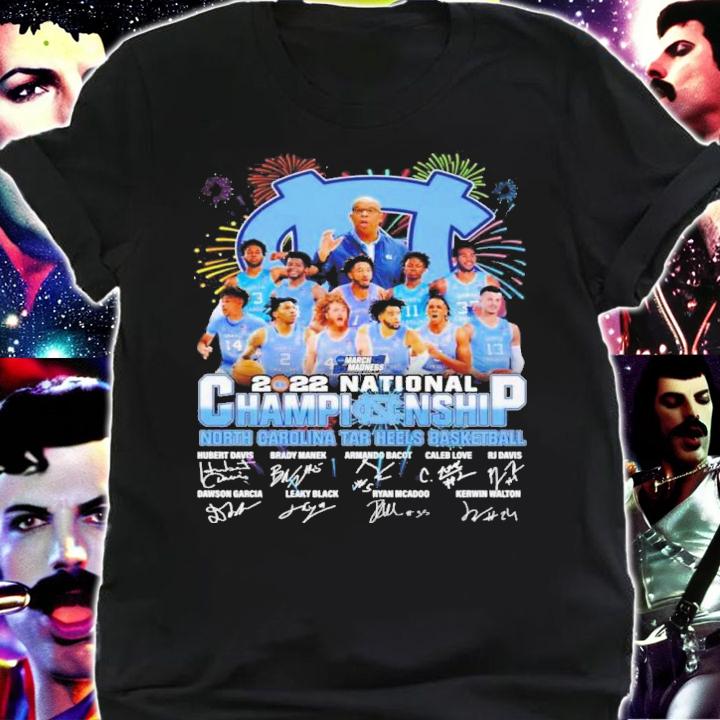 National Championship North Carolina Tar Heels Basketball 2022 Signatures Shirt shirt