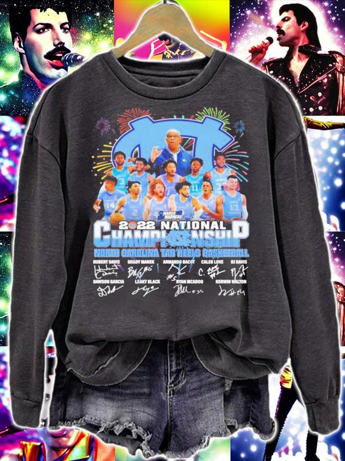 National Championship North Carolina Tar Heels Basketball 2022 Signatures Shirt sweatshirt