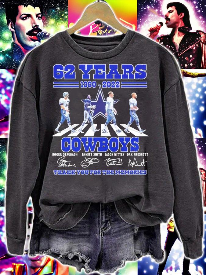 Top 62 Years 1960-2022 Cowboys Dallas Signatures Thank You For The Memories Shirt