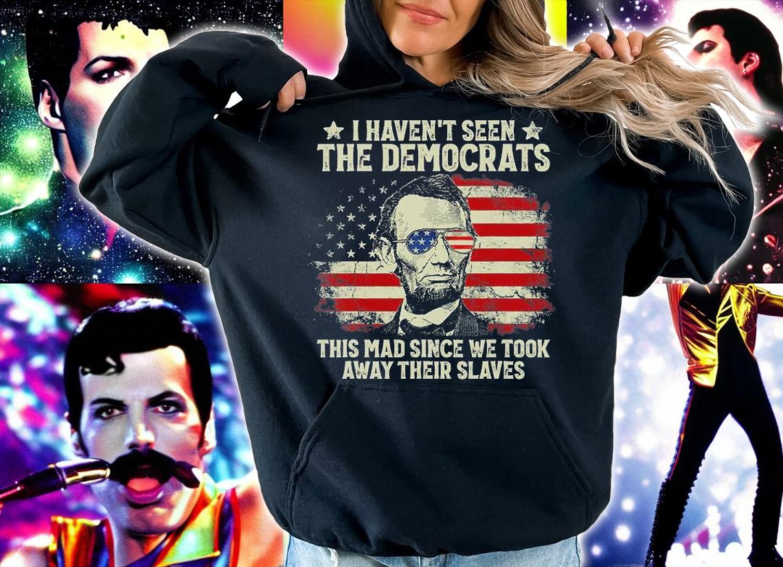 Vintage American Flag Patriots I Haven't Seen The Democrats T-Shirt