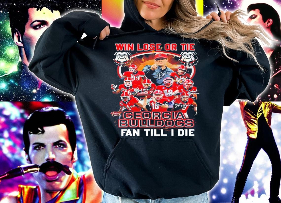 Win Lose Or Tie Georgia Bulldogs Fan Till I Die T-Shirt