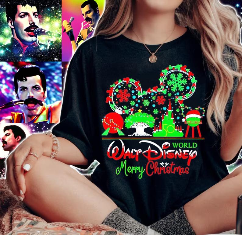 World Walt Disney Merry Christmas shirt woman shirt