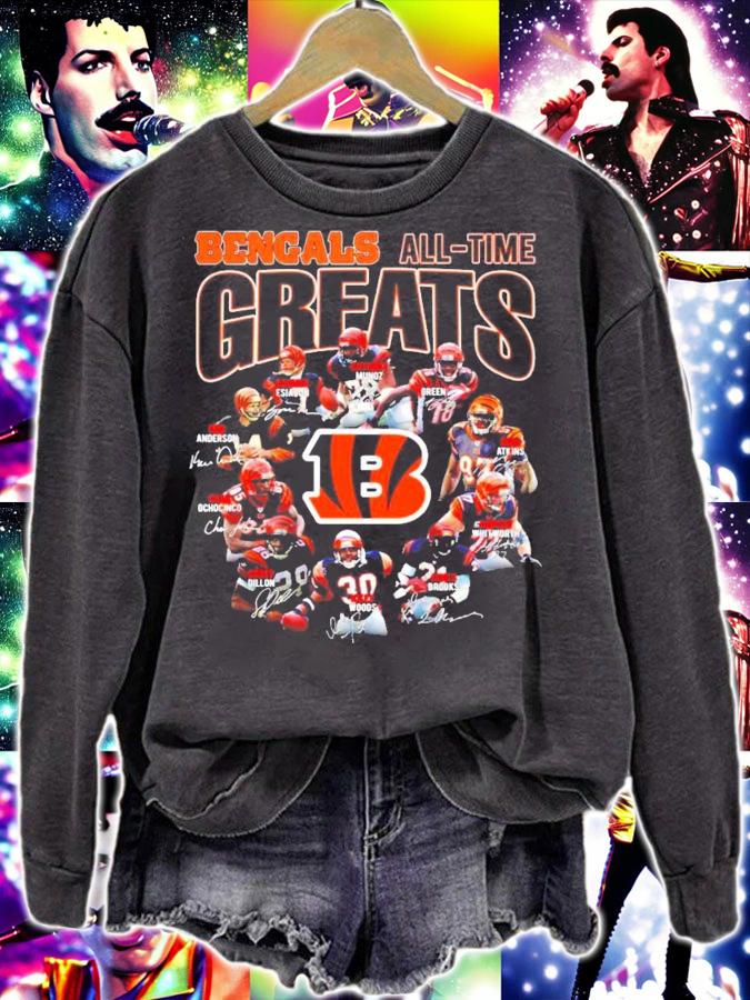 Cincinnati Bengals all time greats signatures shirt