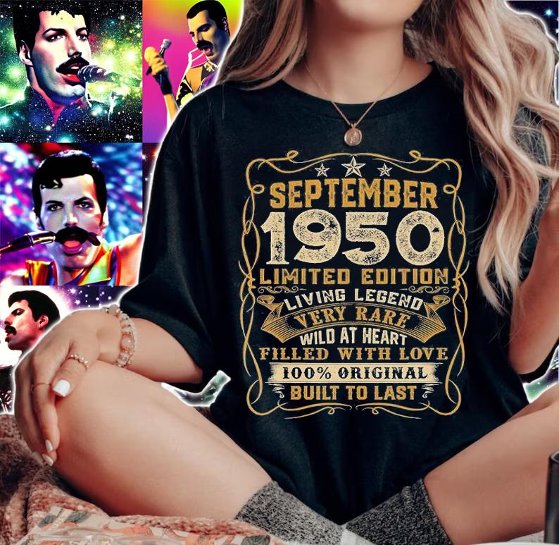Distressed Retro September 1950 Limited Edition 71St Birthday 71 Year Old T-Shirt woman shirt