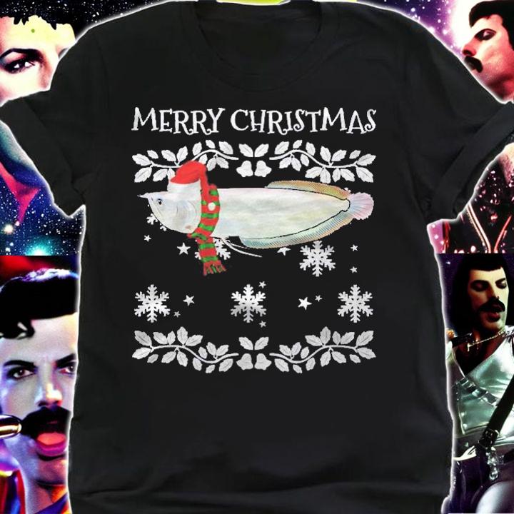 Fish Merry Christmas Ornament Arowana Ugly Xmas Shirt shirt