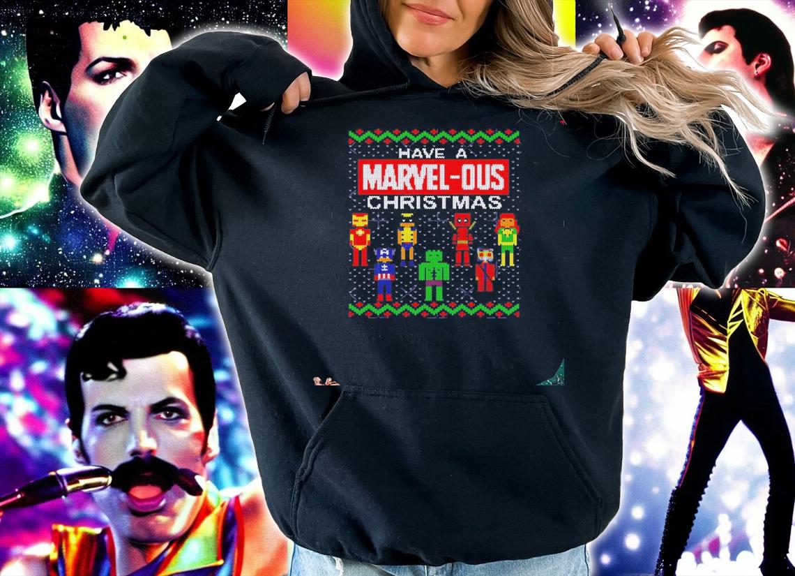 Have a Marvel-ous Christmas ugly shirt, sweater hoodie