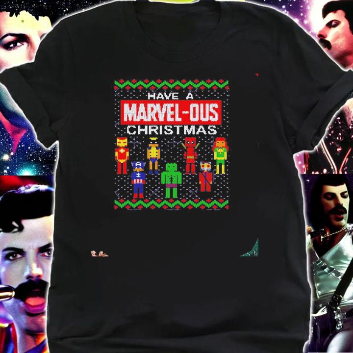 Have a Marvel-ous Christmas ugly shirt, sweater shirt