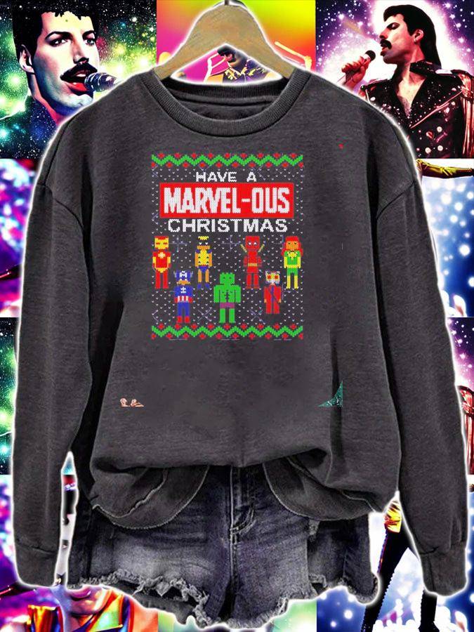 Have a Marvel-ous Christmas ugly shirt, sweater sweatshirt