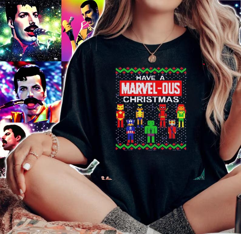 Have a Marvel-ous Christmas ugly shirt, sweater woman shirt