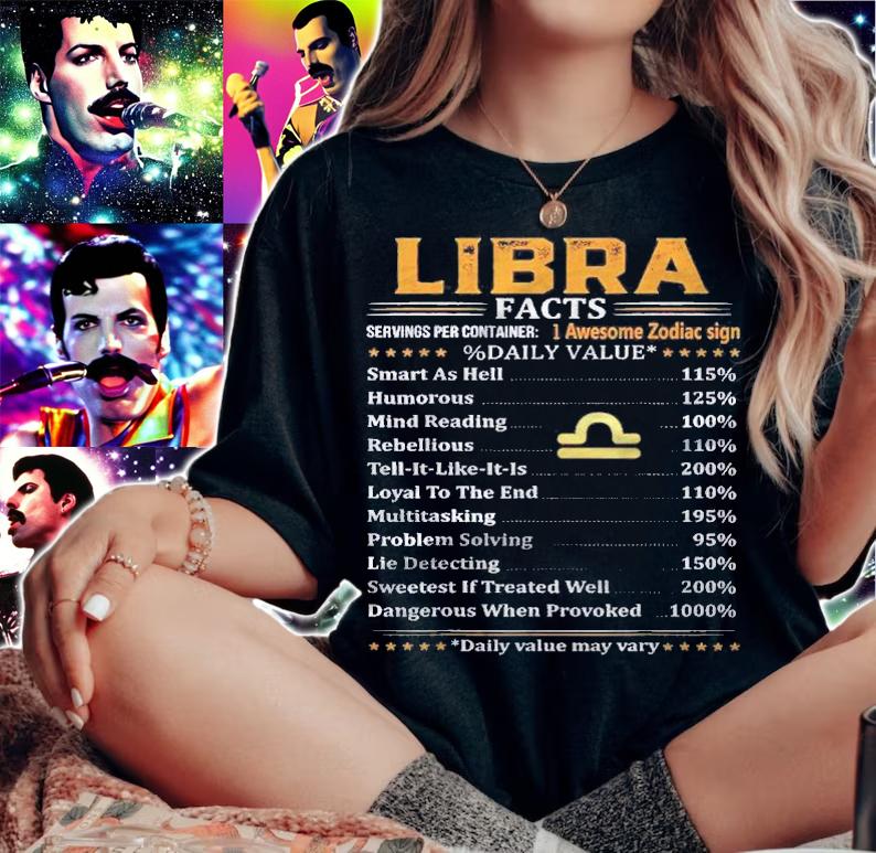 Libra Facts Servings Per Container Zodiac Shirt woman shirt