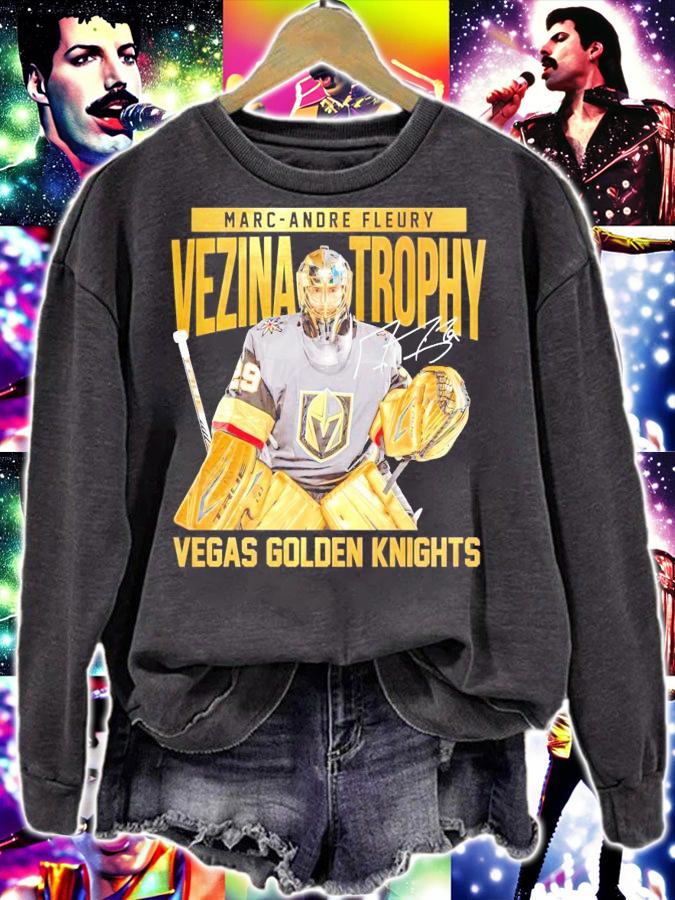 Marc Andre Fleury Vezina Trophy Vegas golden Knights signature shirt sweatshirt