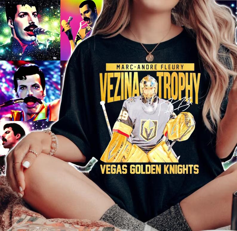 Marc Andre Fleury Vezina Trophy Vegas golden Knights signature shirt woman shirt
