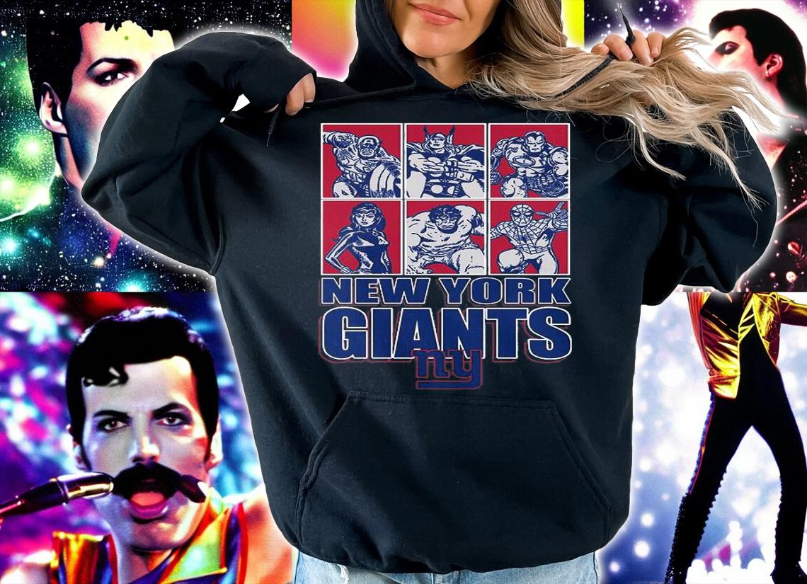 New York Giants Disney Marvel Avengers Line-Up shirt hoodie