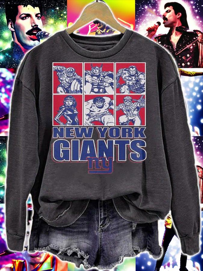 New York Giants Disney Marvel Avengers Line-Up shirt sweatshirt