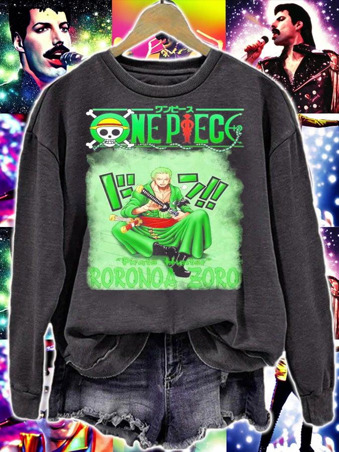 One Piece Pirate Hunter Roronoa Zoro shirt sweatshirt