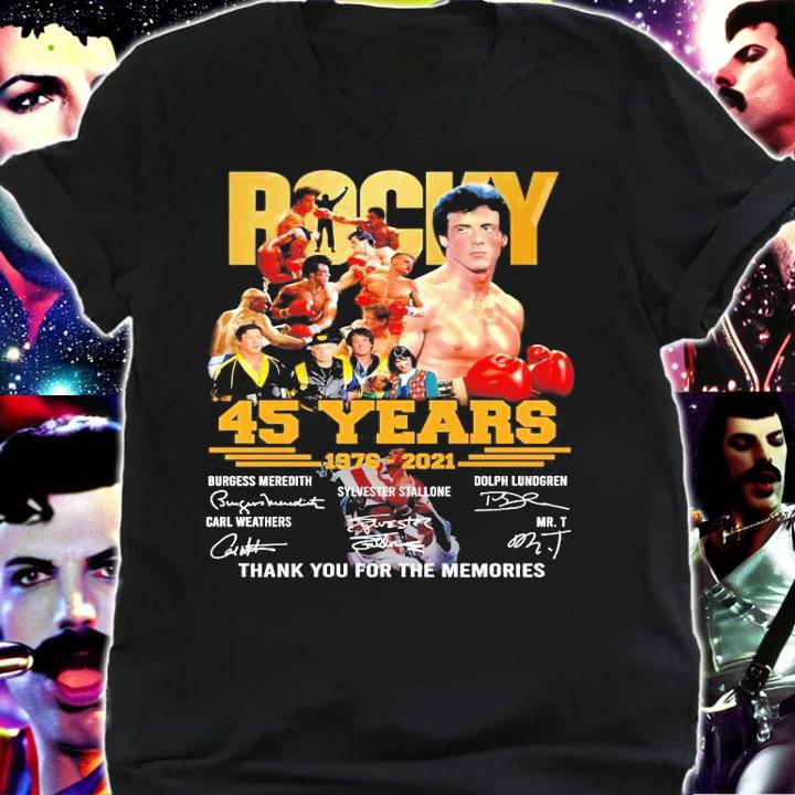 Rocky 45 years 2976-2021 signatures shirt shirt