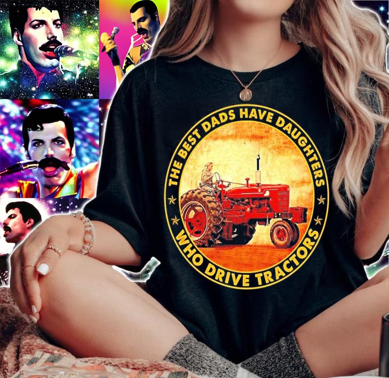 The best dads have daughters who drive tractors t-shirt