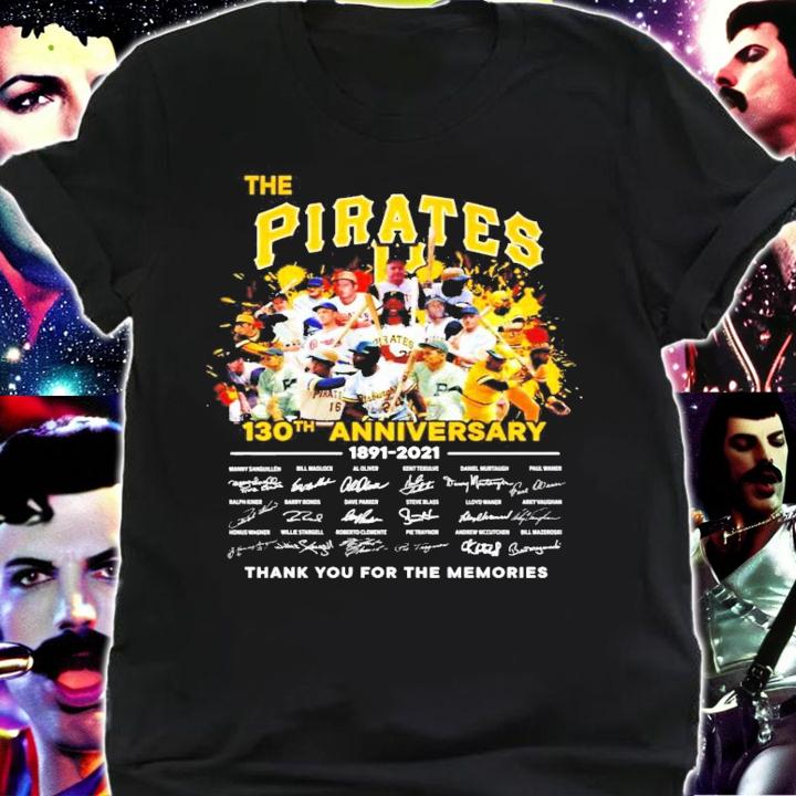 The Pirates 130th anniversary 1891-2021 signatures shirt shirt