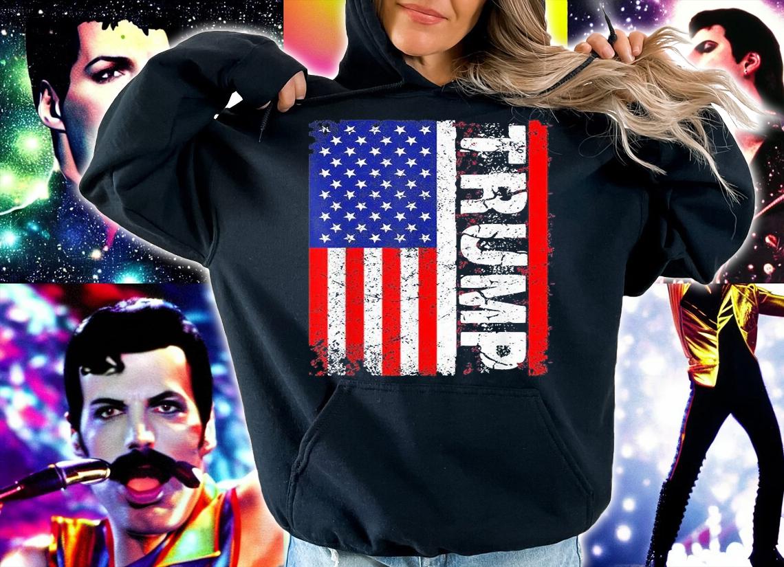 Trump America Flag Design T-Shirt