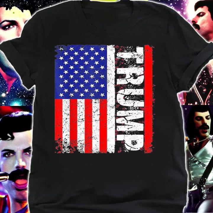 Trump America Flag Design T-Shirt