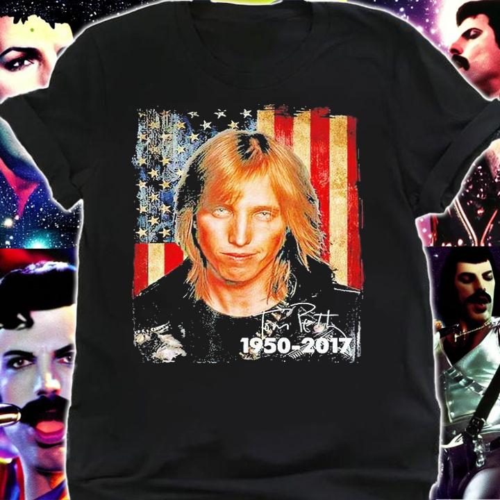 Vintage Tom Petty 1950-2017 American flag T-shirt shirt