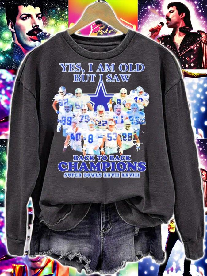 Yes I am old but I saw back to back Champions Dallas Cowboy shirt