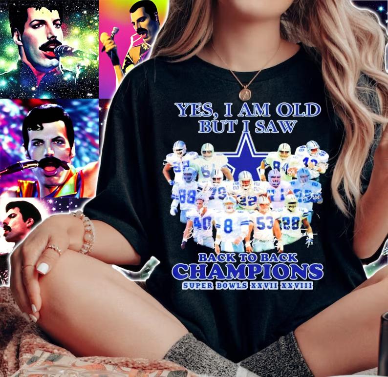 Yes I am old but I saw back to back Champions Dallas Cowboy shirt