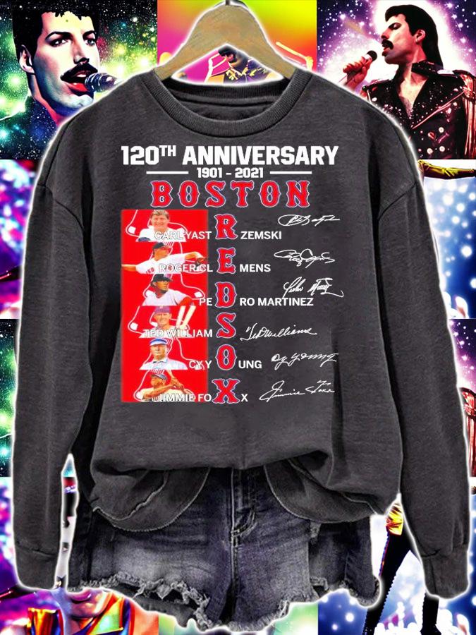 120th anniversary 1901-2021 Boston Red Sox signatures shirt