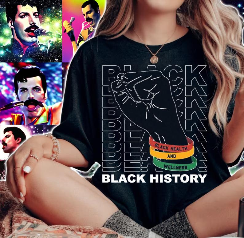 Celebrating Black History Month 2022 Black Health And Wellness T-Shirt