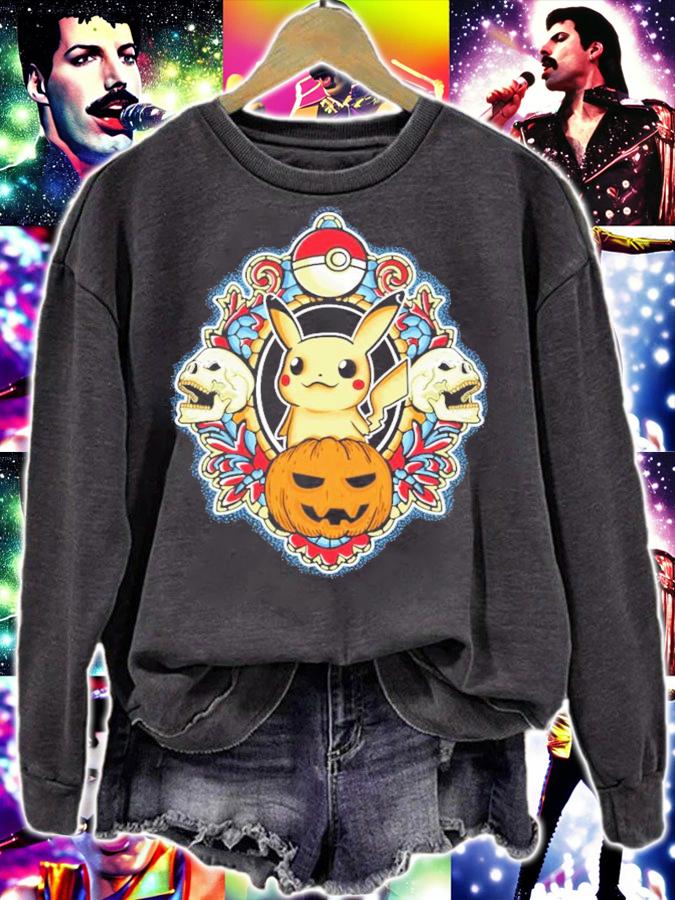 Halloween Pokemon Pikachu Pumpkin Ghost Shirt
