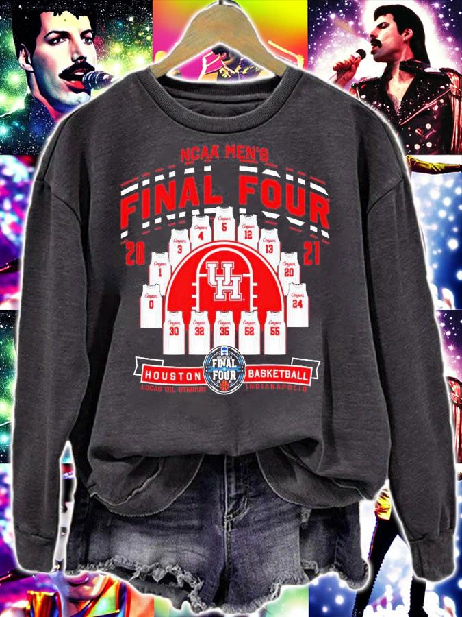 NCAA Men's Final Four 2021 Houston basketball Lucas oil stadium Indianapolis shirt